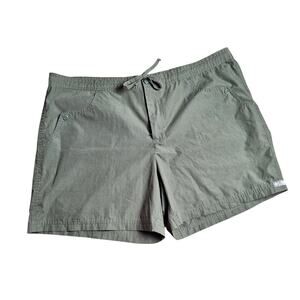 Columbia Women XL Stone Green Drawstring Waist "Sandy River" Gorpcore Shorts